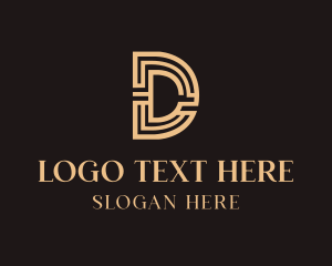 Upscale Maze Letter D logo