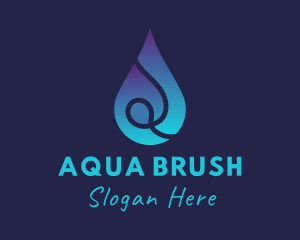 Plumbing Water Drop logo design