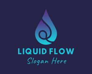 Plumbing Water Drop logo design