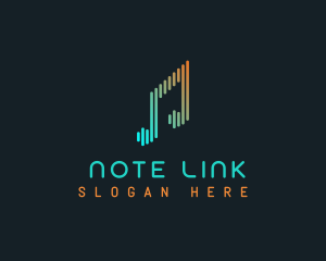 Music Sound Tune Note logo design