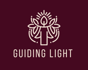 Festive Religious Candle  logo design