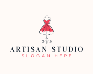 Fashion Dress Mannequin logo design