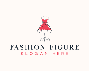 Fashion Dress Mannequin logo design