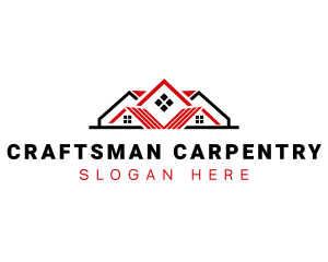 Roof Carpenter Construction logo design