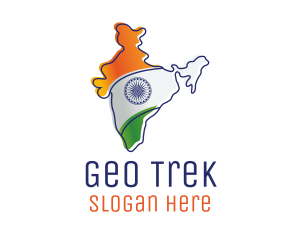 Modern India Outline logo