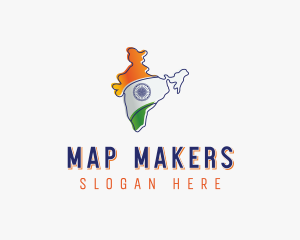 Modern India Outline logo design