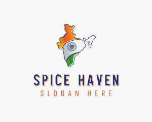 Modern India Outline logo design