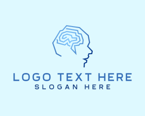 Psychology Brain Head logo