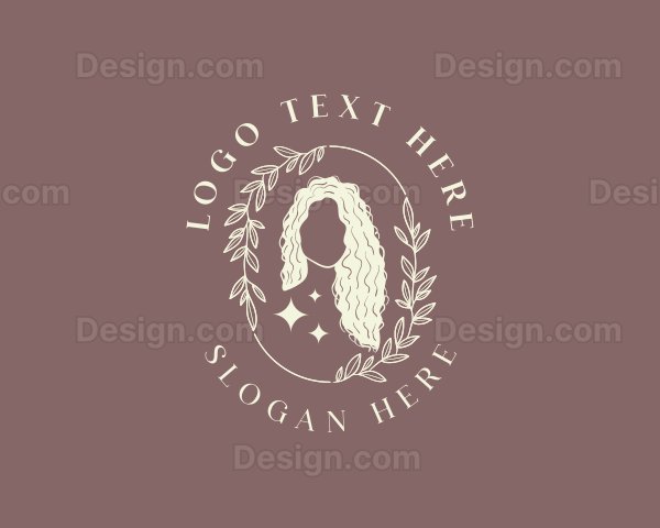 Organic Beauty Hair Salon Logo