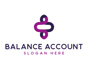 Modern Loop Balance logo design