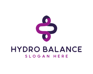 Modern Loop Balance logo design