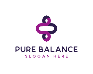 Modern Loop Balance logo design