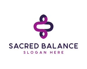 Modern Loop Balance logo design