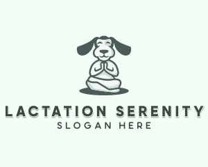 Yoga Pet Dog Puppy logo design