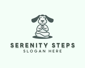 Yoga Pet Dog Puppy logo design