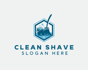 Mop Cleaning Bucket logo design