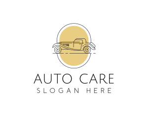 Retro Car Automobile logo design