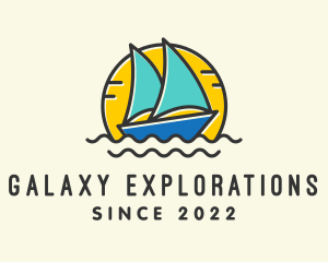 Summer Travel Boat logo design