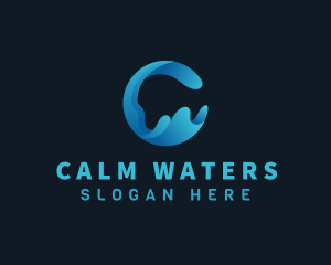 Water Wave Pool logo design