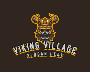 Viking Skull Gaming logo design