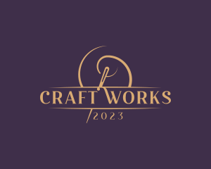 Handicraft Needle Sewing logo design