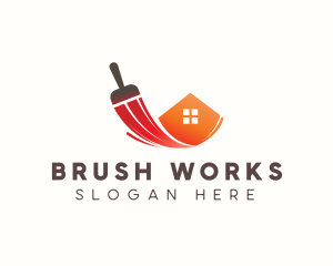 Paint Brush Renovation logo design