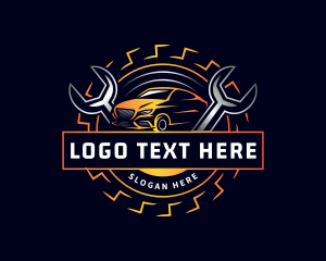 Car Wrench Mechanic Repair logo