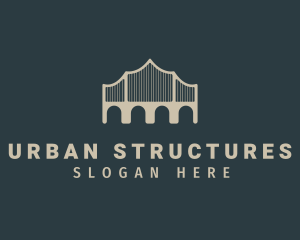 Urban Bridge Infrastructure logo design