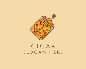 Pepperoni Pizza Pan logo design