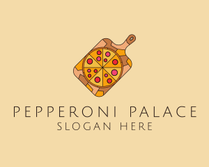 Pepperoni Pizza Pan logo design