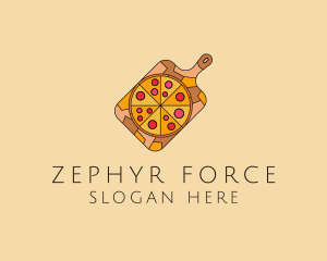 Pepperoni Pizza Pan logo design