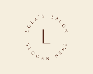 Wellness Luxury Salon Spa logo design