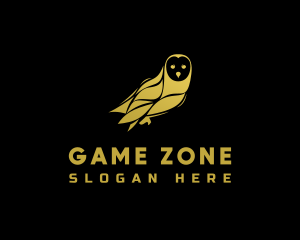 Golden Owl Bird logo