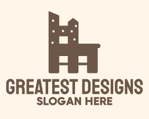 City Apartment Furniture Chair logo design