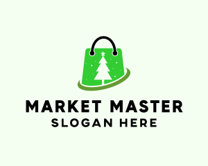 Christmas Market Bag  logo design