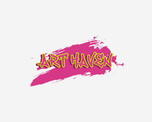 Graffiti Paint Art logo design