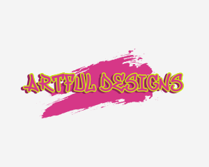 Graffiti Paint Art logo design