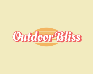 Retro Sunset Business logo design