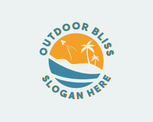 Beach Resort Travel logo design