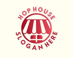 Red House Roof  logo design