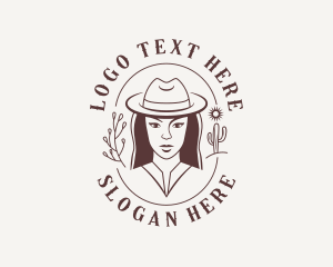 Woman Cowgirl Saloon logo