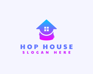 Paint Bucket House logo design