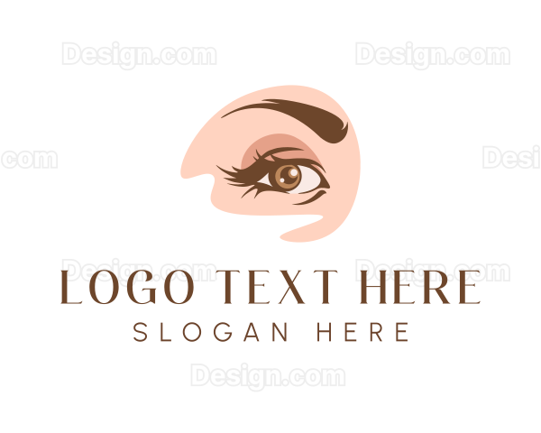 Fashion Makeup Eyebrow Logo