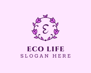 Pink Feminine Flower logo design