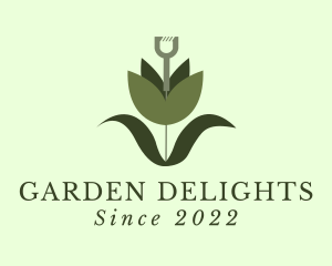 Gardening Shovel Plant logo design