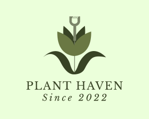 Gardening Shovel Plant logo design