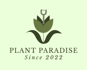 Gardening Shovel Plant logo design