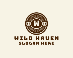 Wild West Antique Pub logo design