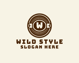 Wild West Antique Pub logo design