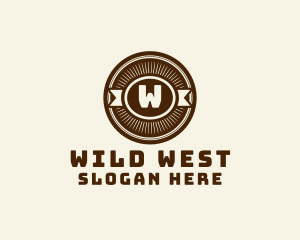 Wild West Antique Pub logo design